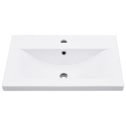 Set Mobili da Bagno 5 pz Rovere Sonoma in Legno Multistrato