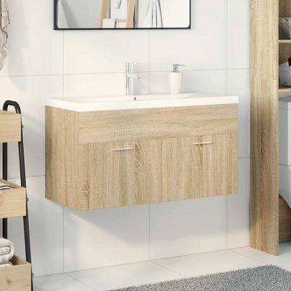 Mobile da Bagno con Lavabo Integrato Rovere Sonoma | homemem39