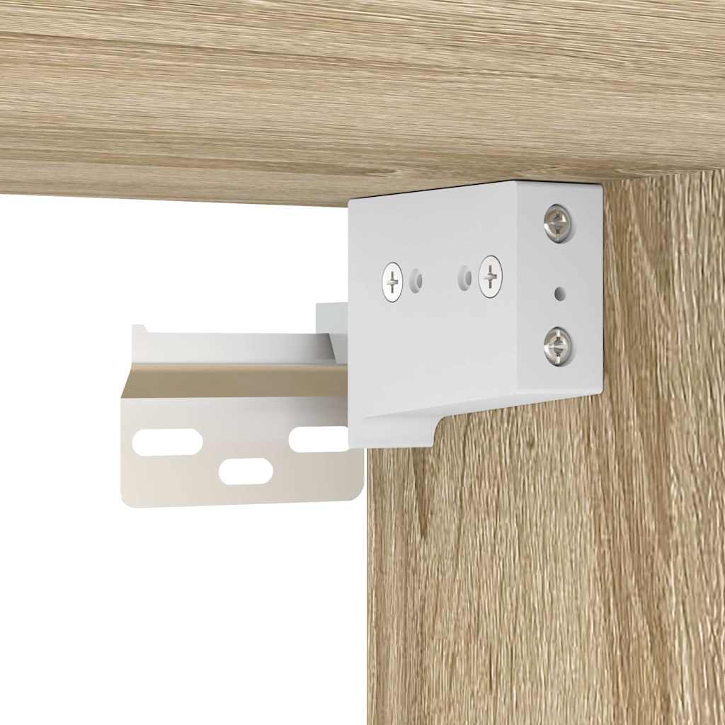 Set Mobili da Bagno 3 pz Rovere Sonoma in Legno Multistrato | homemem39
