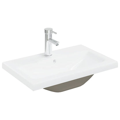 Set Mobili da Bagno 3 pz Rovere Sonoma in Legno Multistrato | homemem39