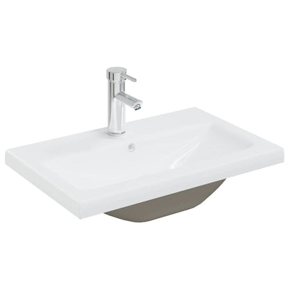 Set Mobili da Bagno 4 pz Rovere Sonoma in Legno Multistrato | homemem39