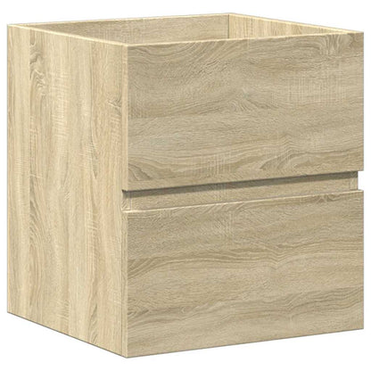 Set Mobili da Bagno 2 pz Rovere Sonoma in Legno Multistrato | homemem39