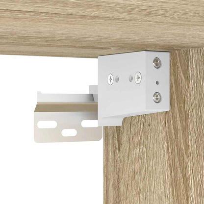 Set Mobili da Bagno 2 pz Rovere Sonoma in Legno Multistrato | homemem39