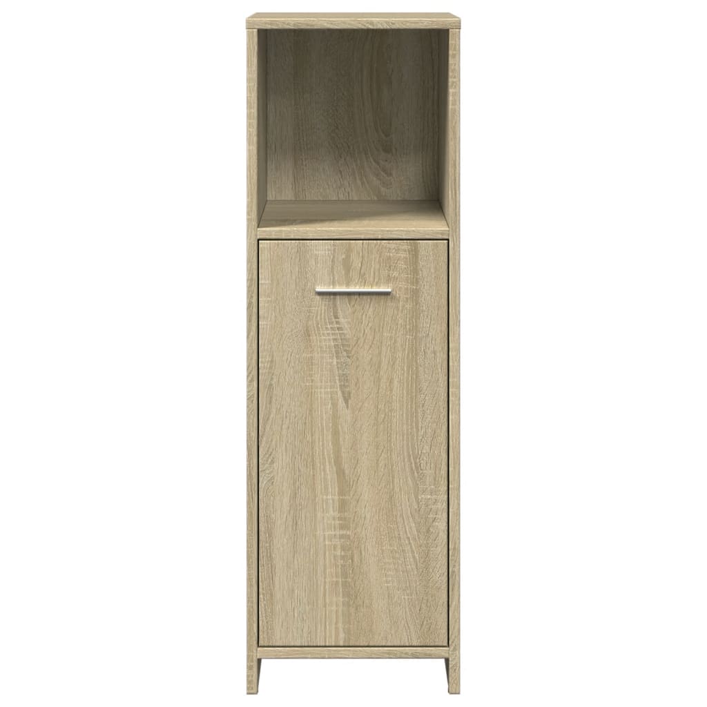 Set Mobili da Bagno 4 pz Rovere Sonoma in Legno Multistrato | homemem39