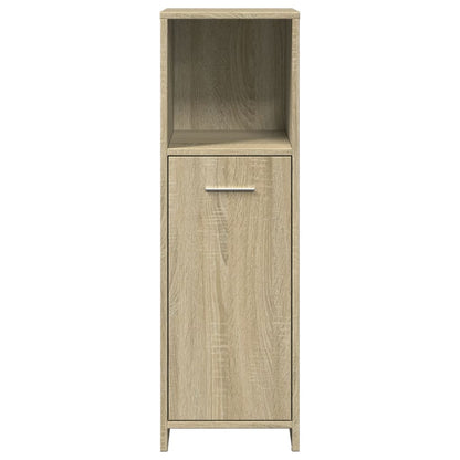 Set Mobili da Bagno 4 pz Rovere Sonoma in Legno Multistrato | homemem39