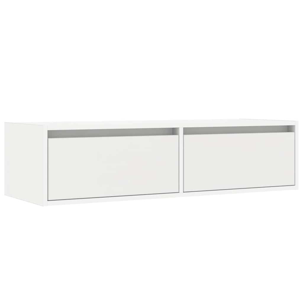 Mobile Porta TV con Luci LED Bianco 100X35,5x25 cm - homemem39