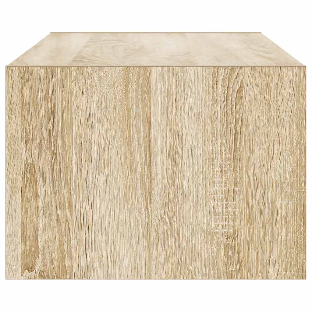 Mobile Porta TV con Luci LED Rovere Sonoma 100X35,5x25 cm - homemem39