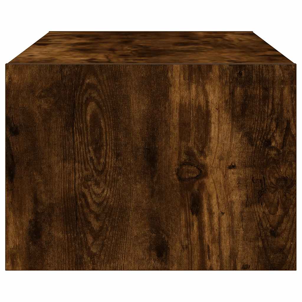 Mobile Porta TV con Luci LED Rovere Fumo 100X35,5x25 cm - homemem39