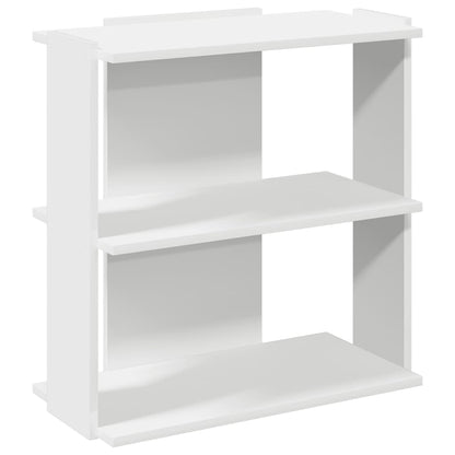 Libreria a 3 Ripiani Bianca 60x30x60 cm in Legno Multistrato | homemem39