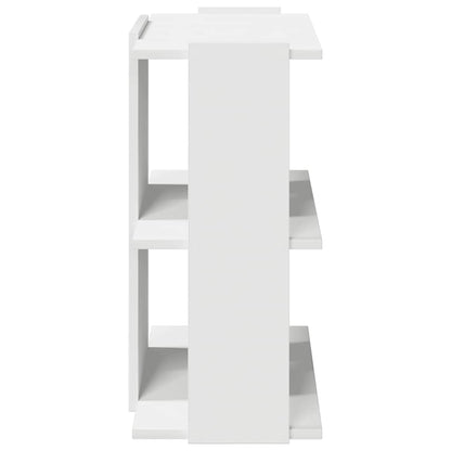 Libreria a 3 Ripiani Bianca 60x30x60 cm in Legno Multistrato | homemem39