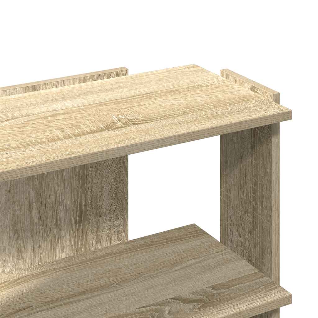 Libreria 3 Ripiani Rovere Sonoma 60x30x60 cm Legno Multistrato | homemem39