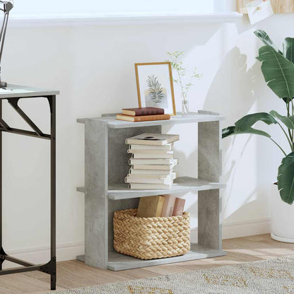 Libreria 3 Ripiani Grigio Cemento 60x30x60 cm Multistrato