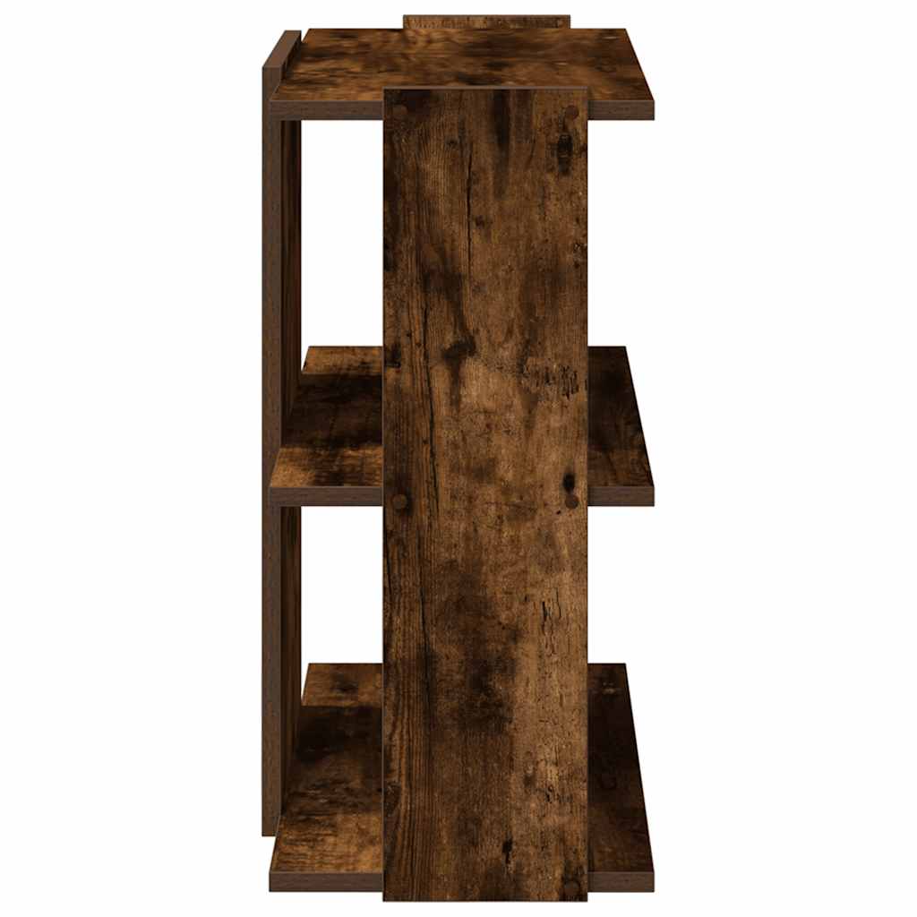 Libreria a 3 Ripiani Rovere Fumo 60x30x60 cm Legno Multistrato | homemem39