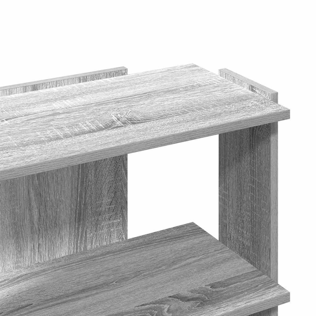 Libreria a 3 Ripiani Grigio Sonoma 60x30x60cm Legno Multistrato | homemem39