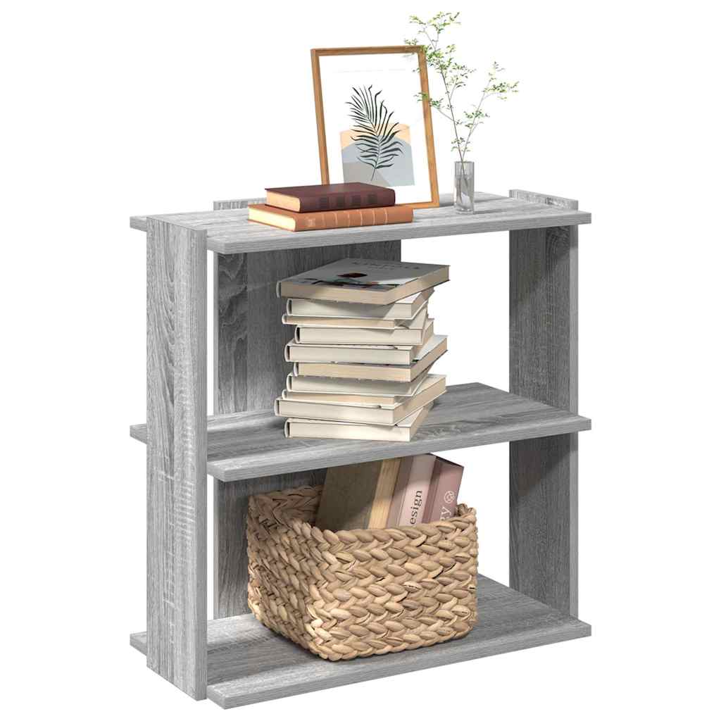 Libreria a 3 Ripiani Grigio Sonoma 60x30x60cm Legno Multistrato | homemem39