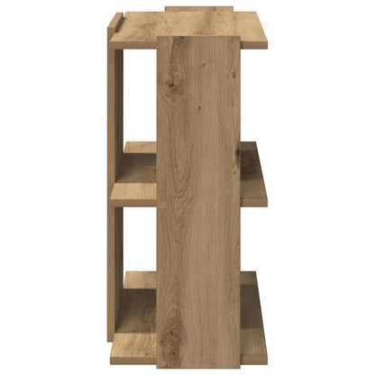 Libreria a 3 Ripiani Rovere Artigianale 60x30x60 cm | homemem39