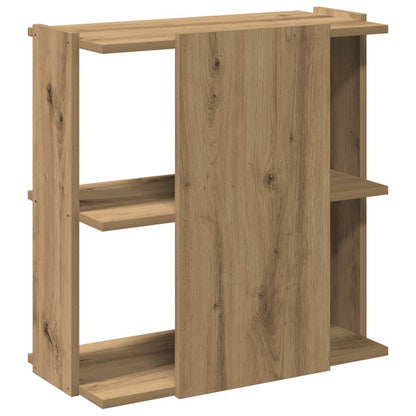 Libreria a 3 Ripiani Rovere Artigianale 60x30x60 cm | homemem39