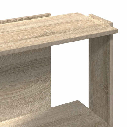 Libreria 3 Ripiani Rovere Sonoma 60x30x80 cm Legno Multistrato | homemem39