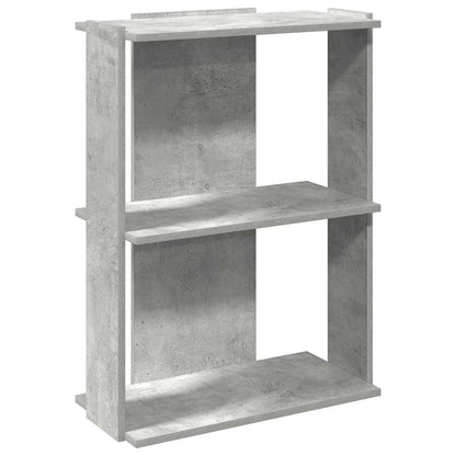 Libreria 3 Ripiani Grigio Cemento 60x30x80 cm Multistrato | homemem39