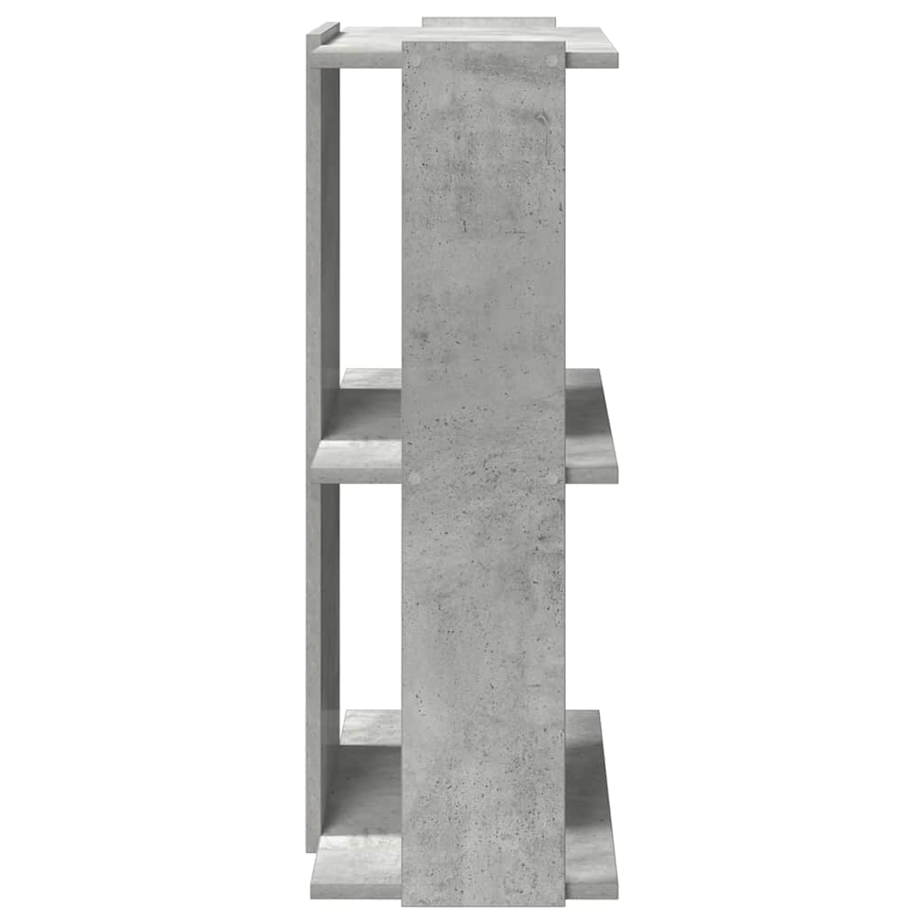 Libreria 3 Ripiani Grigio Cemento 60x30x80 cm Multistrato | homemem39