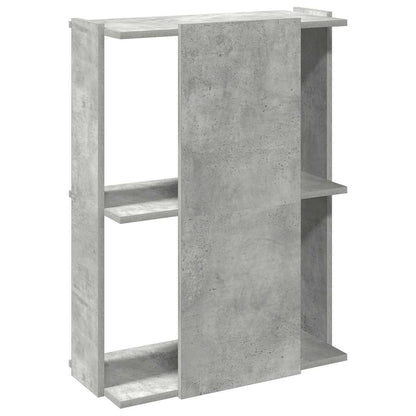 Libreria 3 Ripiani Grigio Cemento 60x30x80 cm Multistrato | homemem39