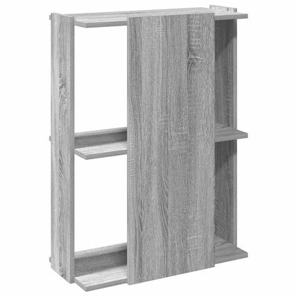 Libreria a 3 Ripiani Grigio Sonoma 60x30x80cm Legno Multistrato | homemem39
