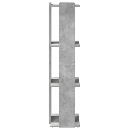 Libreria 3 Ripiani Grigio Cemento 60x30x120 cm Multistrato | homemem39