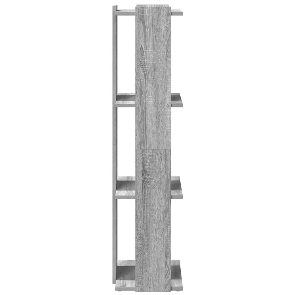 Libreria 3 Ripiani Grigio Sonoma 60x30x120cm Legno Multistrato | homemem39