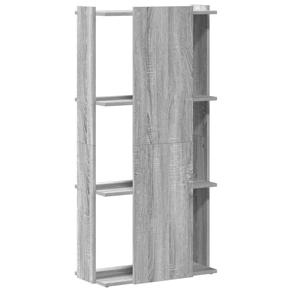 Libreria 3 Ripiani Grigio Sonoma 60x30x120cm Legno Multistrato | homemem39