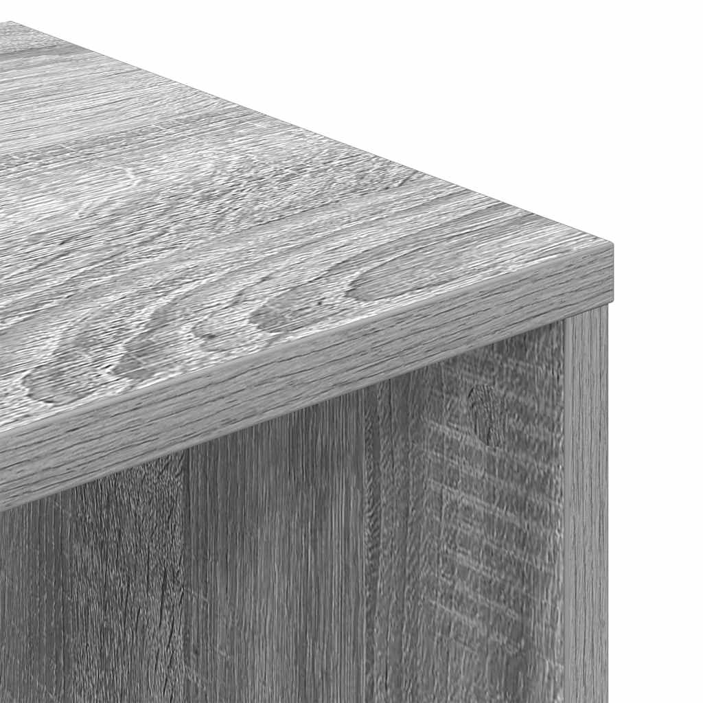 Libreria Grigio Sonoma 34x31x112 cm in Legno Multistrato | homemem39