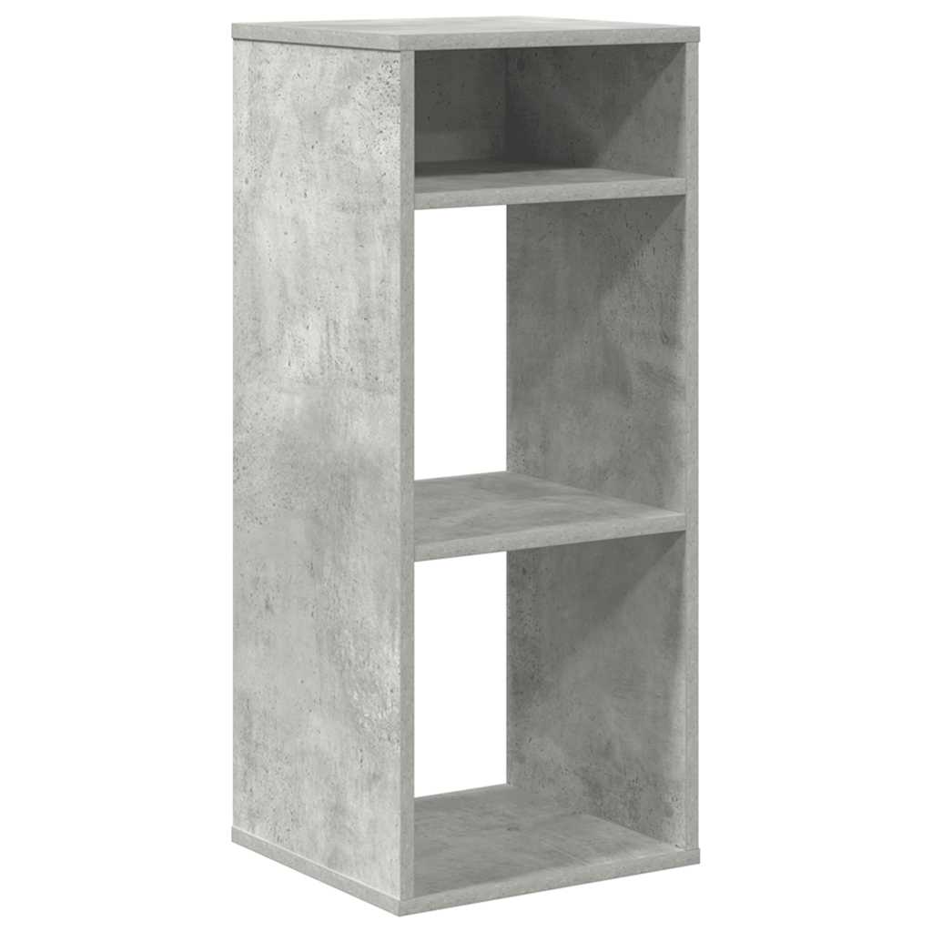 Libreria Grigio Cemento 34x31x80 cm in Legno Multistrato | homemem39