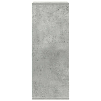 Libreria Grigio Cemento 34x31x80 cm in Legno Multistrato | homemem39