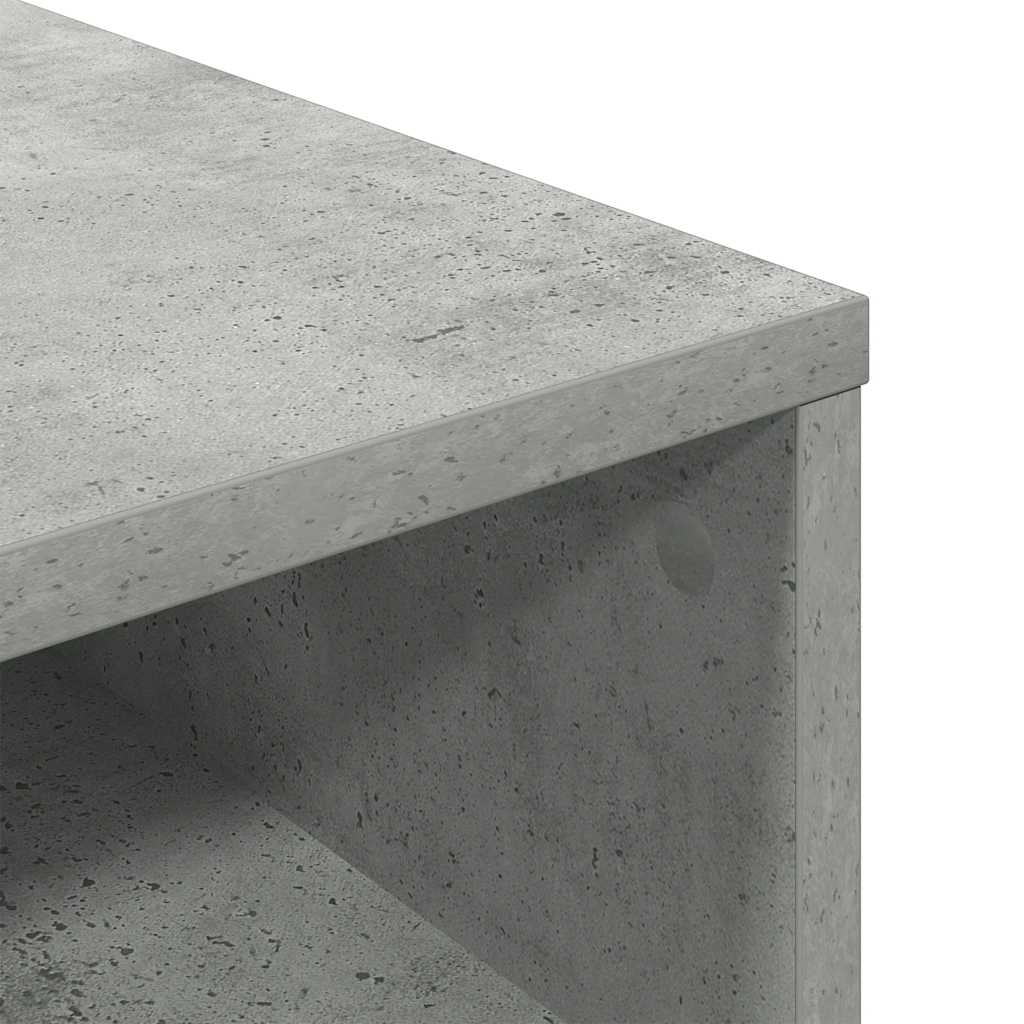 Libreria Grigio Cemento 34x31x80 cm in Legno Multistrato | homemem39