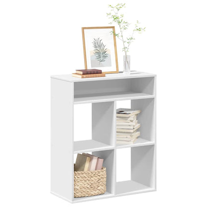 Libreria Bianca 66x31x80 cm in Legno Multistrato | homemem39