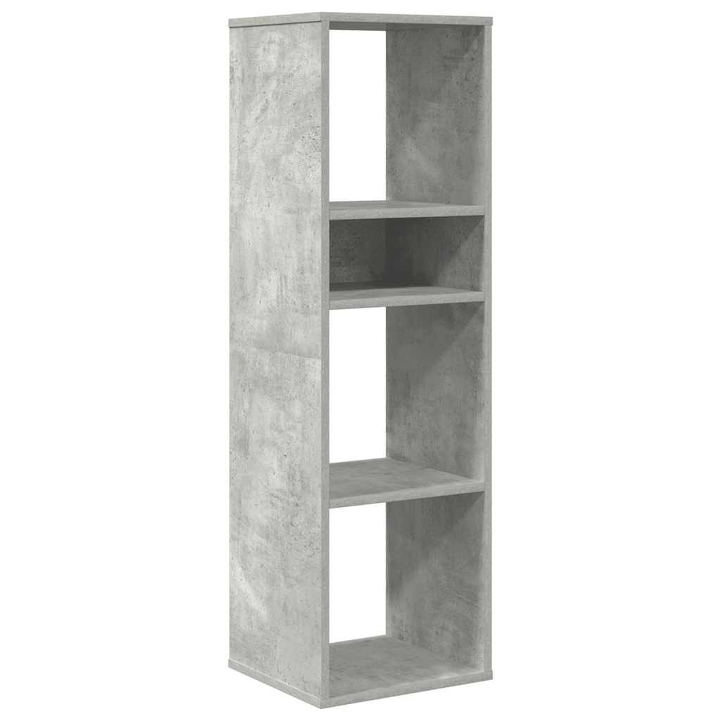 Libreria Grigio Cemento 34x31x112 cm in Legno Multistrato | homemem39