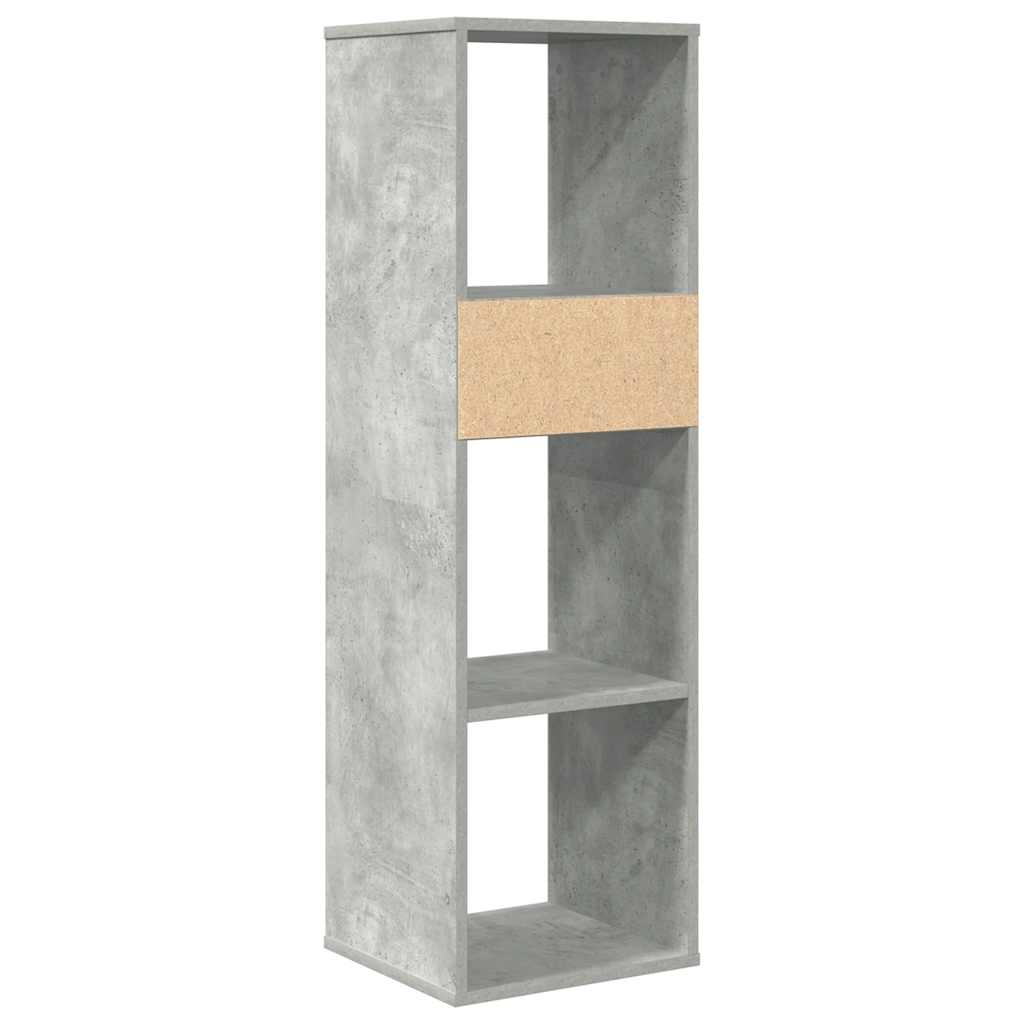 Libreria Grigio Cemento 34x31x112 cm in Legno Multistrato | homemem39