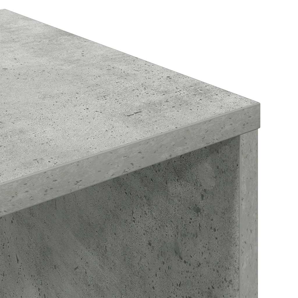 Libreria Grigio Cemento 34x31x112 cm in Legno Multistrato | homemem39