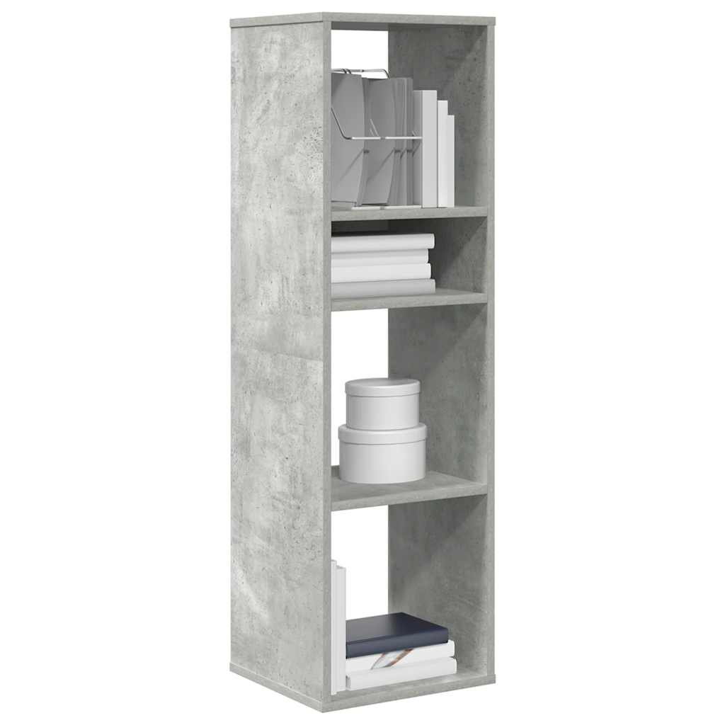 Libreria Grigio Cemento 34x31x112 cm in Legno Multistrato | homemem39