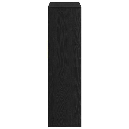 Libreria Nera 66x31x112 cm in Legno Multistrato | homemem39