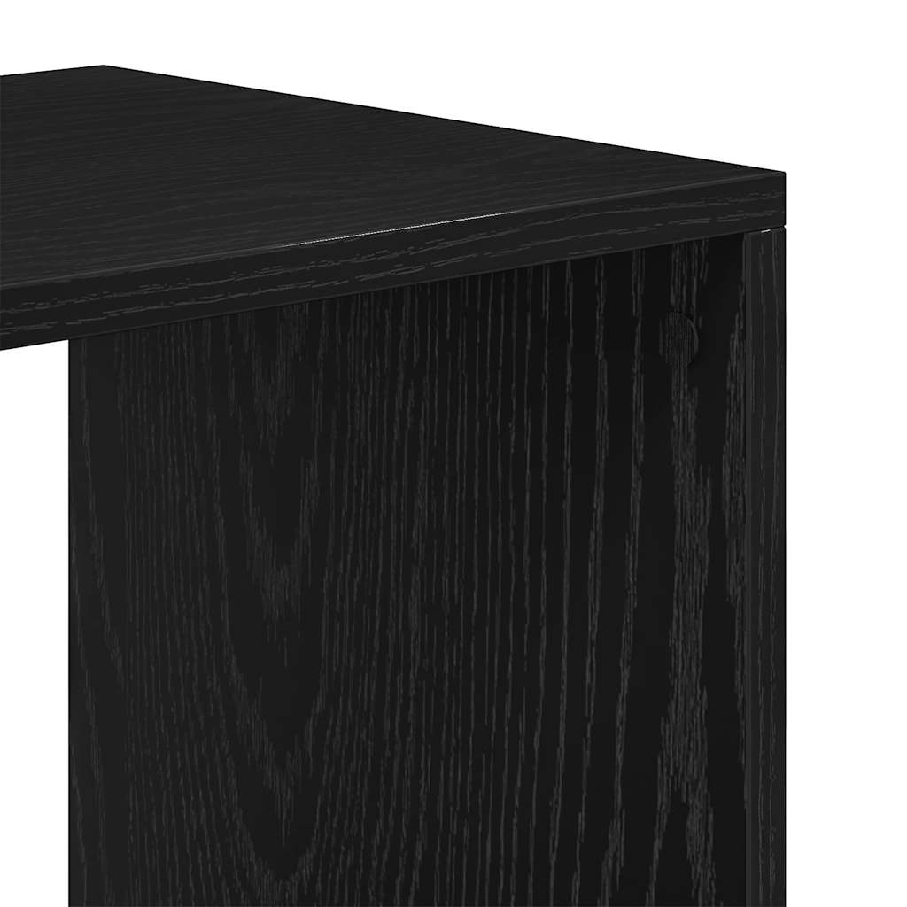 Libreria Nera 66x31x112 cm in Legno Multistrato | homemem39