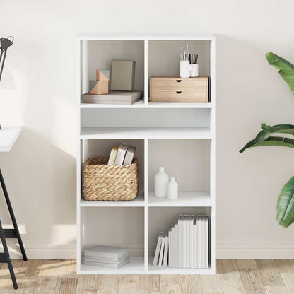 Libreria Bianca 66x31x112 cm in Legno Multistrato | homemem39