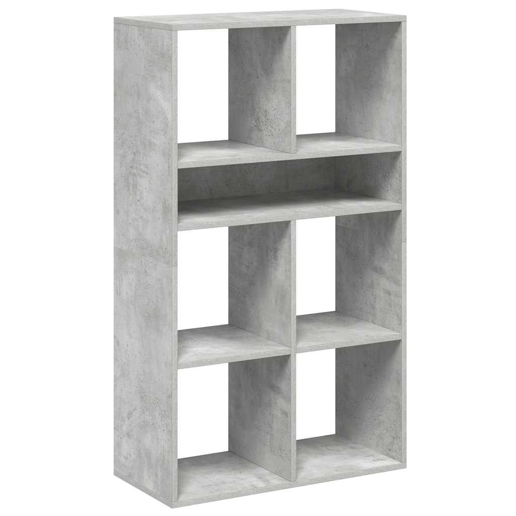 Libreria Grigio Cemento 66x31x112 cm in Legno Multistrato | homemem39