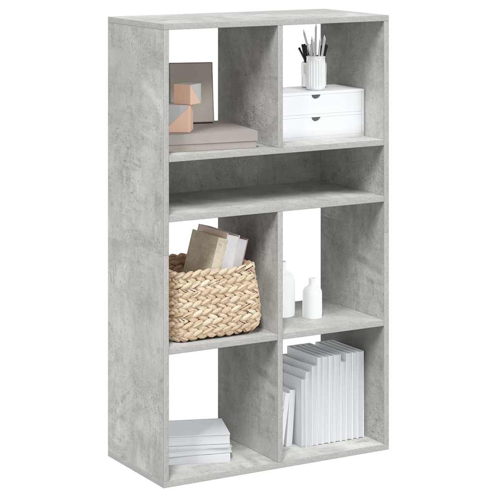 Libreria Grigio Cemento 66x31x112 cm in Legno Multistrato | homemem39