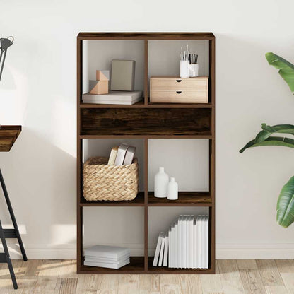 Libreria Rovere Fumo 66x31x112 cm in Legno Multistrato | homemem39