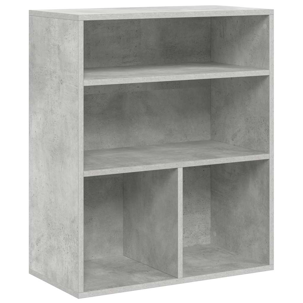 Libreria Grigio Cemento 60x30x71,5 cm in Legno Multistrato | homemem39