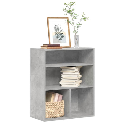 Libreria Grigio Cemento 60x30x71,5 cm in Legno Multistrato | homemem39