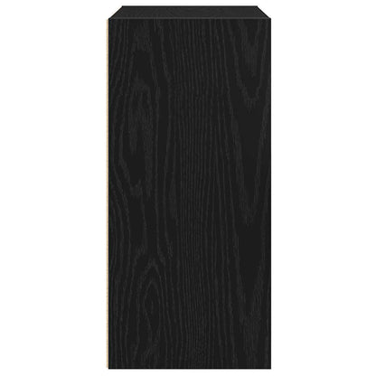 Libreria Rovere Nero 31x24x52 cm in Legno Multistrato