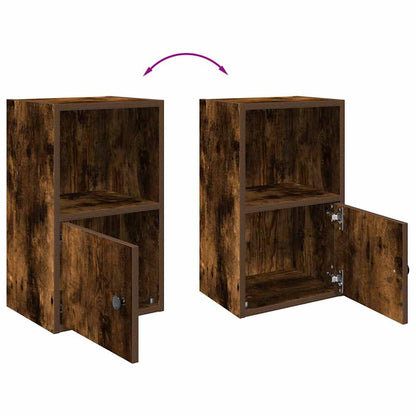 Libreria Rovere Fumo 31x24x52 cm in Legno Multistrato | homemem39