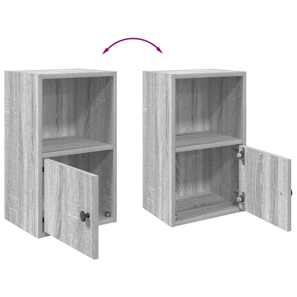 Libreria Grigio Sonoma 31x24x52 cm in Legno Multistrato | homemem39