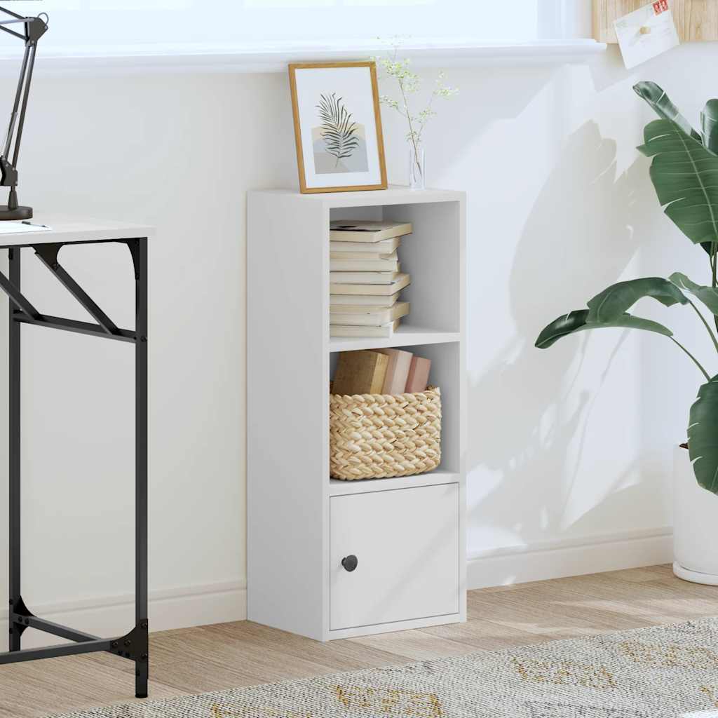 Libreria Bianca 31x24x77 cm in Legno Multistrato | homemem39